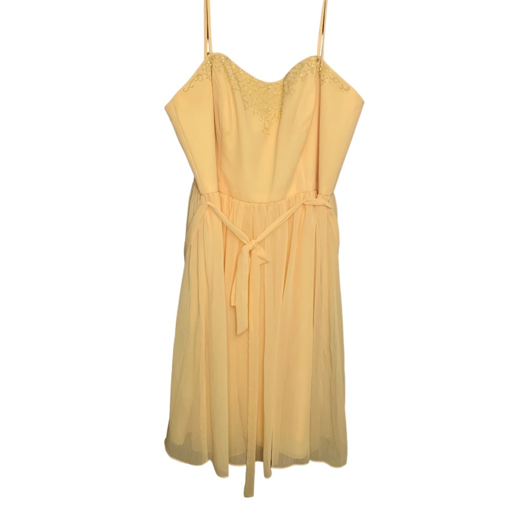 Yellow Mid Length Dress